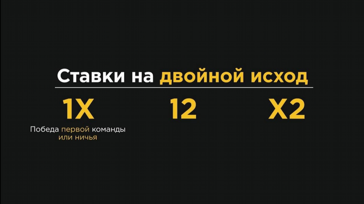 Ставка двойной шанс