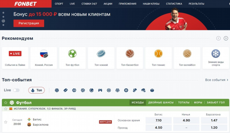 Топ букмекерские конторы